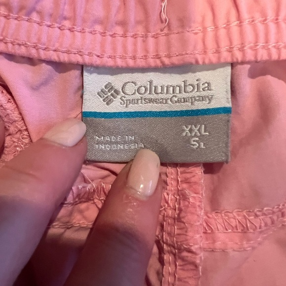 Columbia women’s size XXL Pink Casual Shorts, pockets and drawstring, EUC - Picture 7 of 10